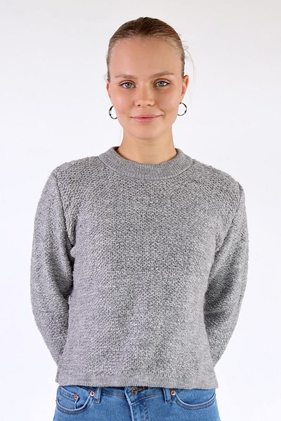 Rays 23341 - Pulover gri cu gât turnu