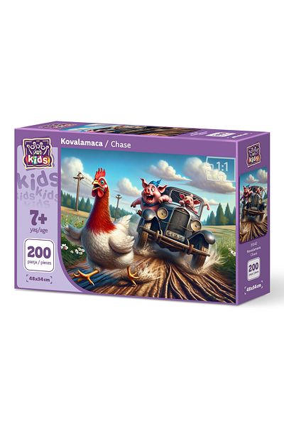 Art Puzzle Art Kids Chase 200 Piece Puzzle