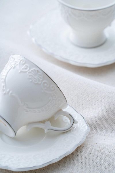 ACAR Angela Silver 6-Person Coffee Cup Set - 90 ml