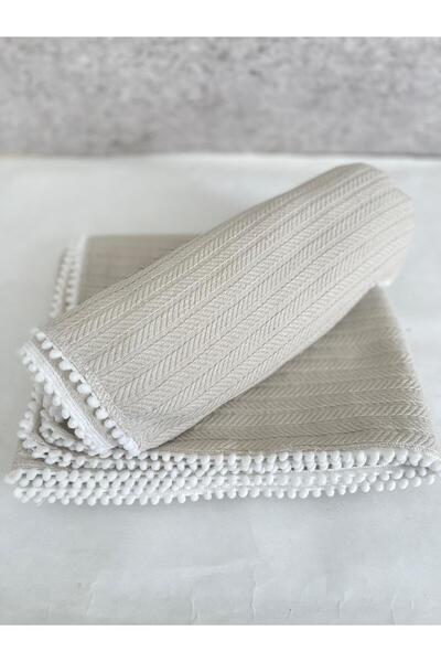 Miniworld Örgü desen bebek battaniyesi % 100 pamuk