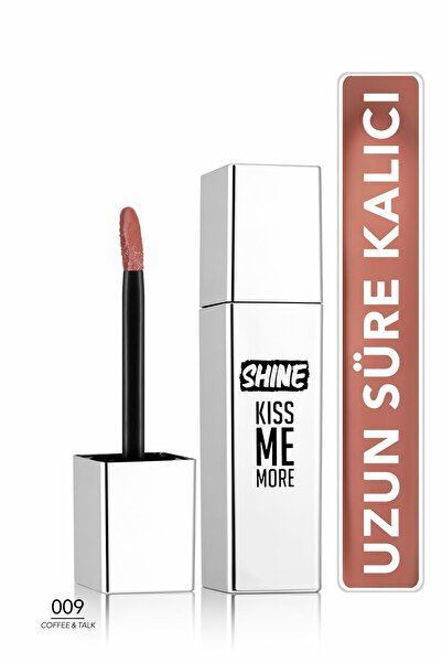 Flormar Kalıcı Parlak Likit Ruj (SÜTLÜ KAHVE) - Shine Kiss Me More Lls - 009 Coffee & Talk - 8682536083836