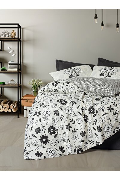 Cotton Box Ranforce Balance Double Black Duvet Cover Set