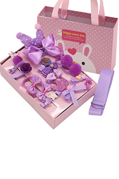 New Obsessions Hediye Çanta Kutulu Kız Çocuk Toka Seti 18'li
