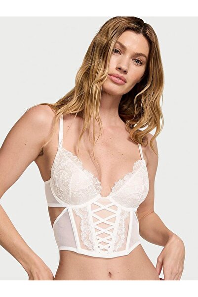 Victoria's Secret Boho Çiçek İşlemeli Demi Büstiyer