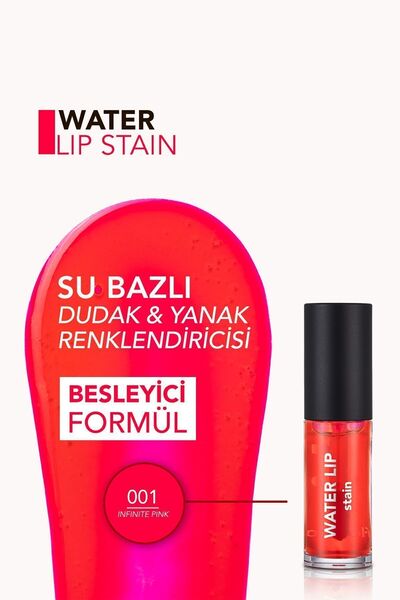 Flormar Dudaklara Yoğun Renk Veren,Su Bazlı,Nemlendirici ve Kalıcı Mat Dudak Tint'i- 002 Belle.33