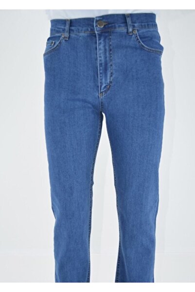 DostumGiyim Μαύρο κλασικό τζιν παντελόνι μεγάλου μεγέθους με κανονική μέση και φαρδύ πόδι ελαστικό ύφασμα Jean