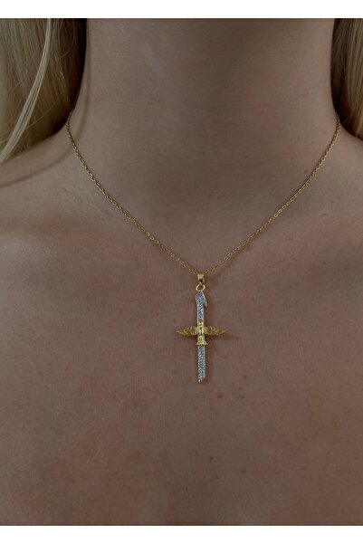 KİLİGİSTANBUL ÇELİK ZİRKON TAŞLI KUŞ KOLYE