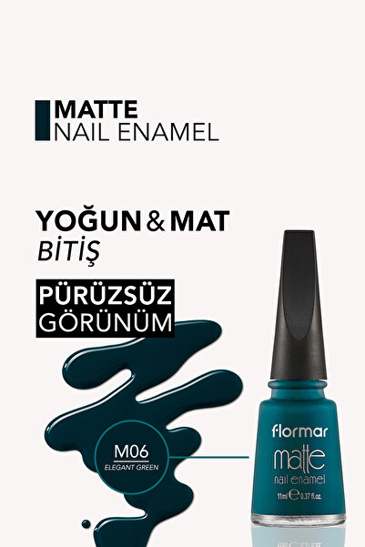 Flormar Matte Elegant Green 06 Oje