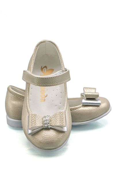 sermoda Sultan Bow Glitter Baby Ballerina Gold
