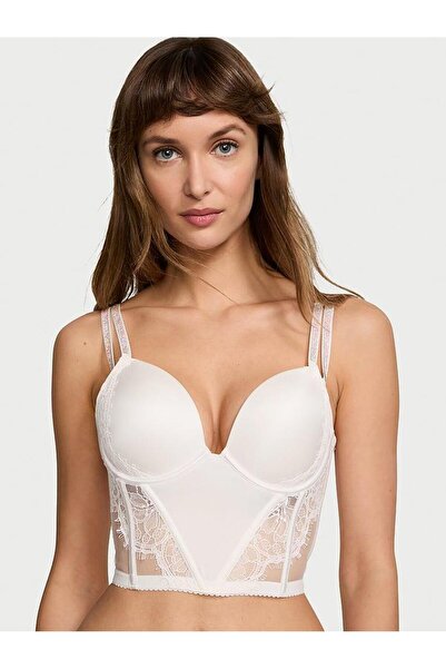 Victoria's Secret Işıltılı Çift Askılı Dantelli Push-Up Korse Büstiyer