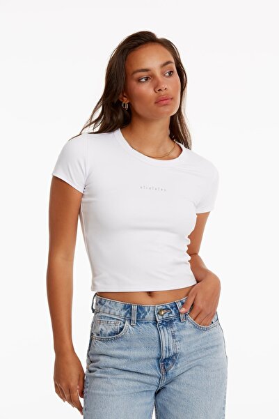 Birdiejay Your New Go-To Baby Tee White Short Sleeve T-Shirt