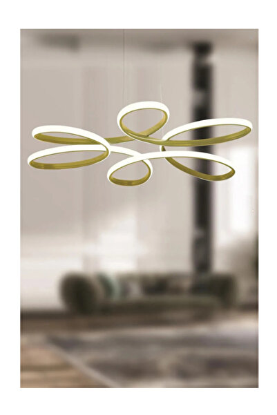 Lambadar Papatya Model Sarkıt Modern Led Beyaz Işık Ultra Power Led Avize Salon Mutfak Oda Hol Ledli Avize