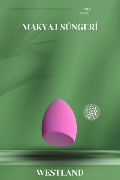 Westland Pink Makeup Sponge - Cut Design