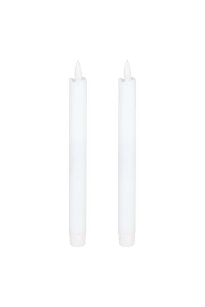 Eglo 422217 "ANTANABE" 24,5 Cm Yüksekliğinde Led Balmumu Plastik Beyaz 2'Li Set