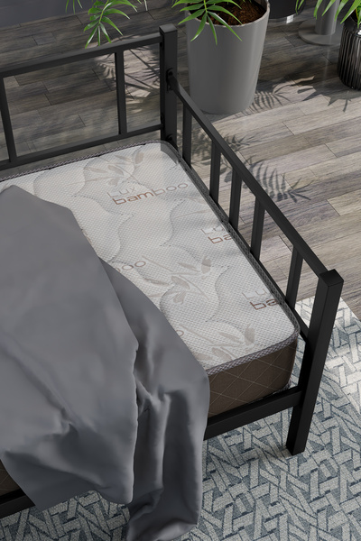 Mobpazar Daybed, Doruk Metal Karyola, Sedir Karyola, Siyah Renk