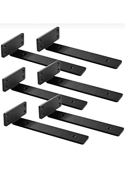 FBT Duvar rafi,gizli raf tutucu, 6 adet metal raf tutucu Sadece metal kısım