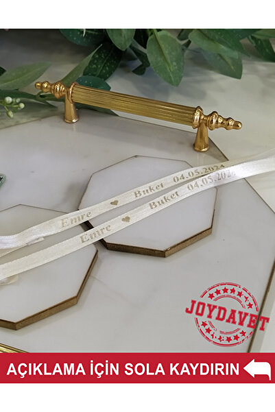 MasKEY İsim Baskılı Söz Nişan Kurdelesi