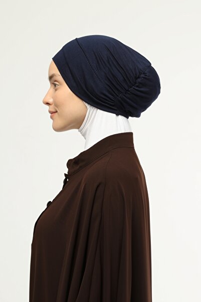 Altobeh Έτοιμο πρακτικό κουμπωτό ελαστικό καπό χιτζάμπ Navy Blue