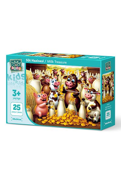 Art Puzzle Art Child's Milk Treasure 25 Piece Puzzle