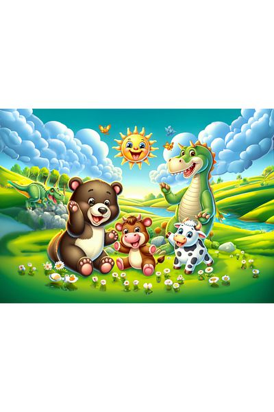 Art Puzzle Art Child Happy Sun 25 Piece Puzzle