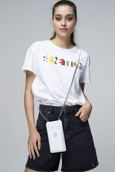 Valentino Orlandi Monogram Λευκή Γυναικεία τσάντα χιαστί Vlt061