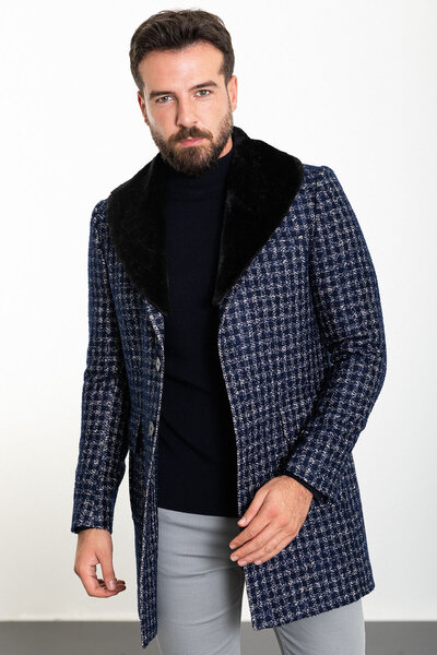 Mcr Γούνινο παλτό γιακά