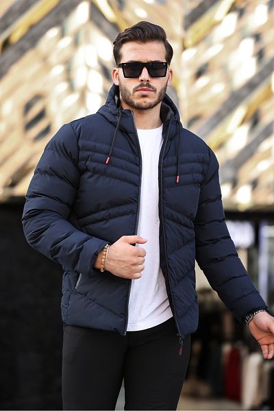 Boymen Water And Windproof Men's Hooded Winter Coat Puffer Coat