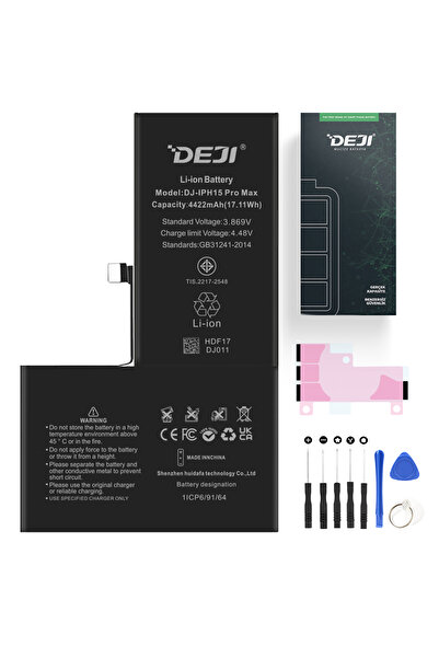 Deji İphone 15 Pro Max Batarya 15 Pro Max Ile Uyumlu Mucize Batarya - Orijina...