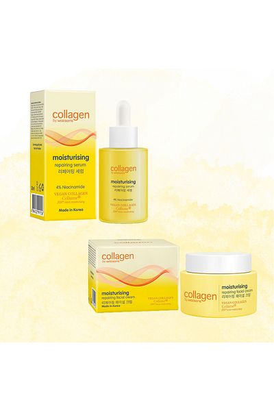 COLLAGEN BY WATSONS Moisturising Serum 30 ml - Moisturising Face Cream 45 g Set of 2
