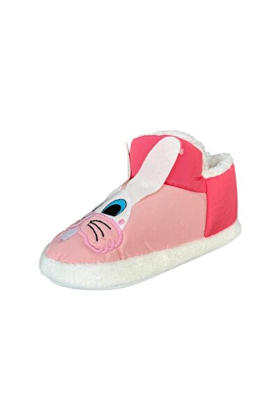 Liger Çocuk Figürlü Panduf Ev Pandufu Ev Ayakkabısı Ev Botu Kreş Okul Ayakkabısı  PUDRA - PEMBE