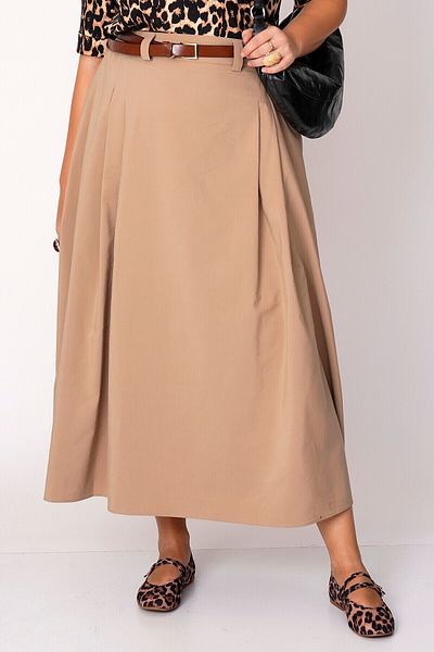 Büyük Moda Pleated Midi Skirt