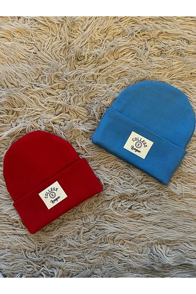 enes baby Pack of 2 Flexible Rib College Leaauge Beanie