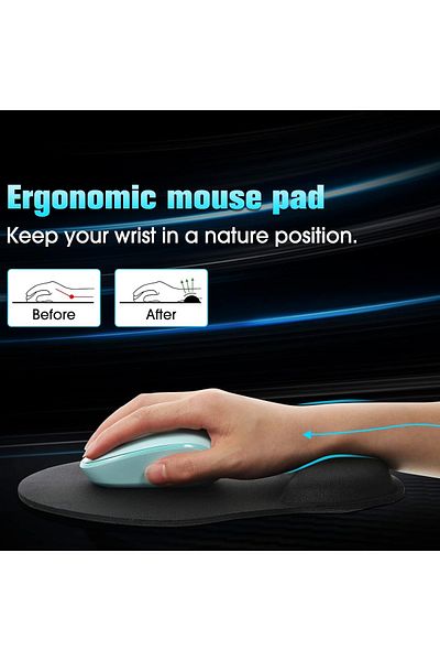Boldy Flamingo Mouse Pad - Flamingo Mouse Pad με υποστήριξη καρπού - Αντιολισθητικό Mouse Pad - Οβάλ Mouse Pad Pad