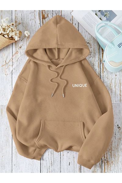 Revasser Unisex Ανδρικά/Γυναικεία Φούτερ με κουκούλα UNICA πολύχρωμη ειδική στάμπα από βαμβάκι