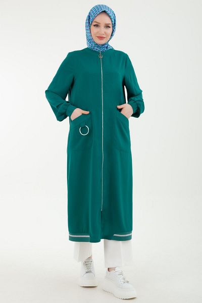 Armine TREND Wear with Elastic Sleeves, Pockets and Zipper Emerald 24Yt546