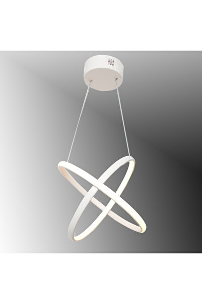 Lambadar Eşit Halka Model Sarkıt Modern Led Beyaz Işık Ultra Power Led Avize Salon Mutfak Oda Ledli Avize