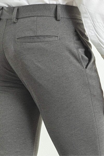 Mcr Super Slim Fit Men's Trousers with Stripe Detail Anthracite - 38100.22K