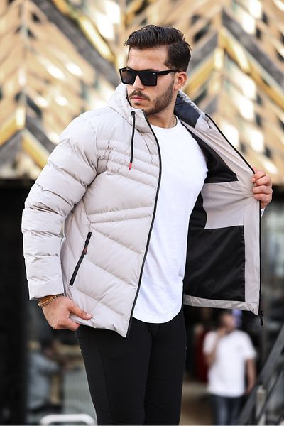 Boymen Water And Windproof Men's Hooded Winter Coat Puffer Coat