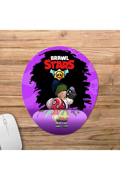Pixxa لوحة ماوس Brawl Stars Kenji مع دعم للمعصم موديل 1 - بيضاوية
