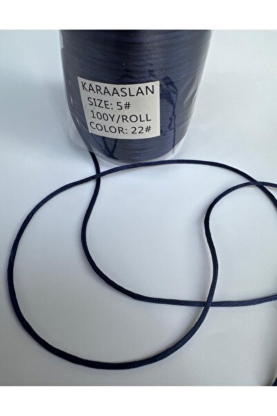 KARAASLAN 100 Metre - 2 Mm Floş Ip, Bileklik Ipi, Sıçan Kuyruğu Ip, Kırmızı R...
