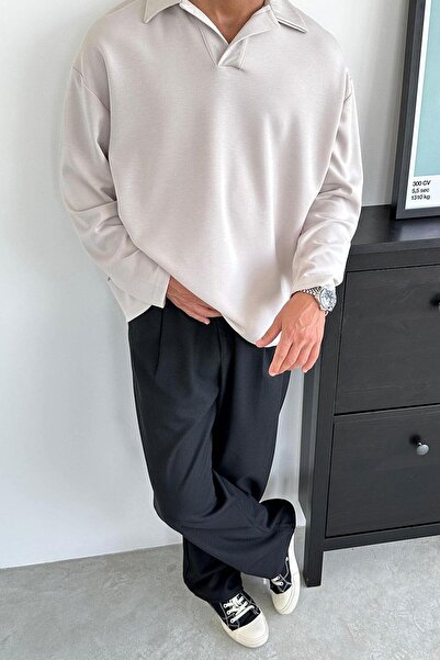 HAFKAGİYİM Μπλουζάκι με μακρυμάνικο γιακά πόλο TAŞ Basic