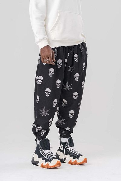 go gang own Mari Elastic Waist and Leg Pleated Baggy Shalwar