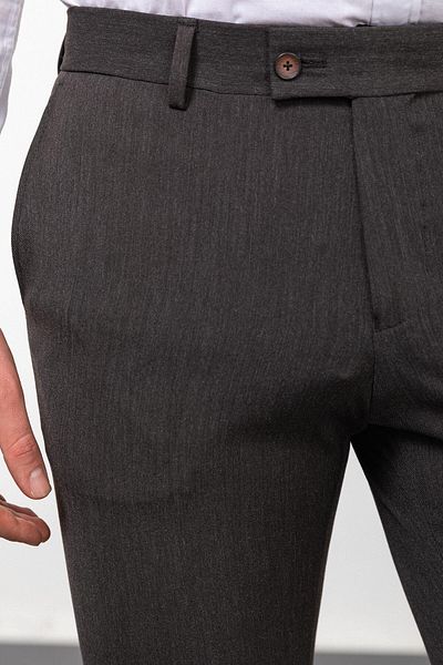 Mcr Straight Slim Fit Classic Men's Trousers Brown - 38195.23K