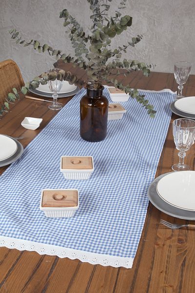 cotton maison Runner festonat carouri Retro 40x110 Cm