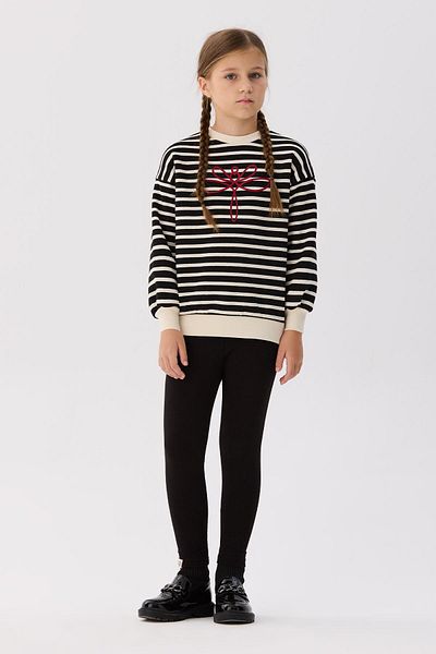 Tyess Basic Bg Store Girl's Striped Sweatshirt