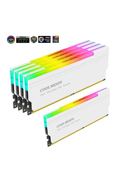 Choice مبدد حرارة ذاكرة الوصول العشوائي ARGB 5V-3PIN Aura Sync DDR4 DDR3 مع وسادة حرارية من السيليكون للمكتب...