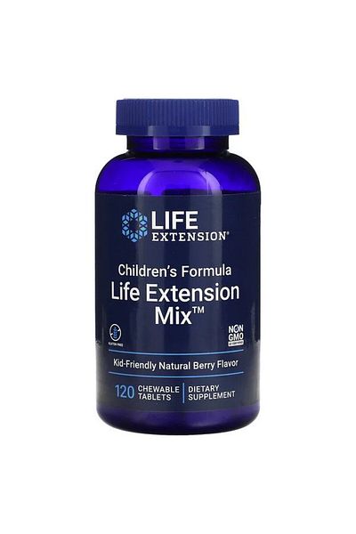Life Extension Children Formula Mix, 120 Chewable Tablets, Berry