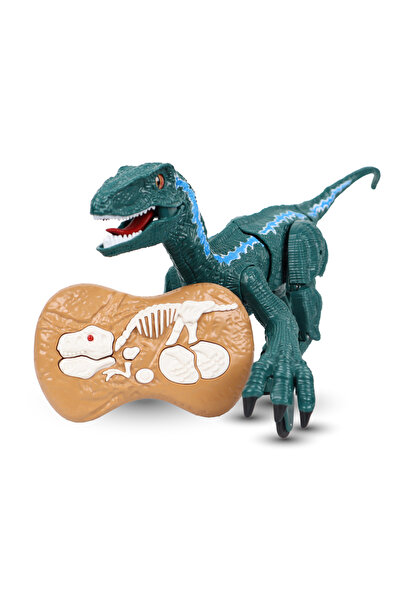 MEGA Sesli ve Yürüyen Hareketli Velociraptor Dinozor Yeşil