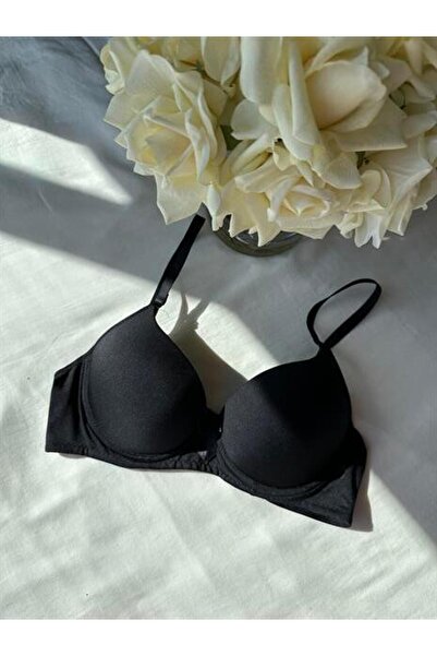 Cansoy Mikro Kumaş Desteksiz Siyah Sütyen (167)