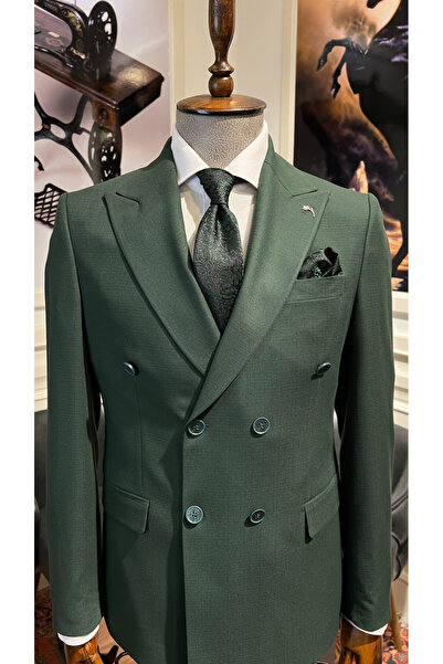 Guild Rubik Yeşil Kruvaze Takım Elbise